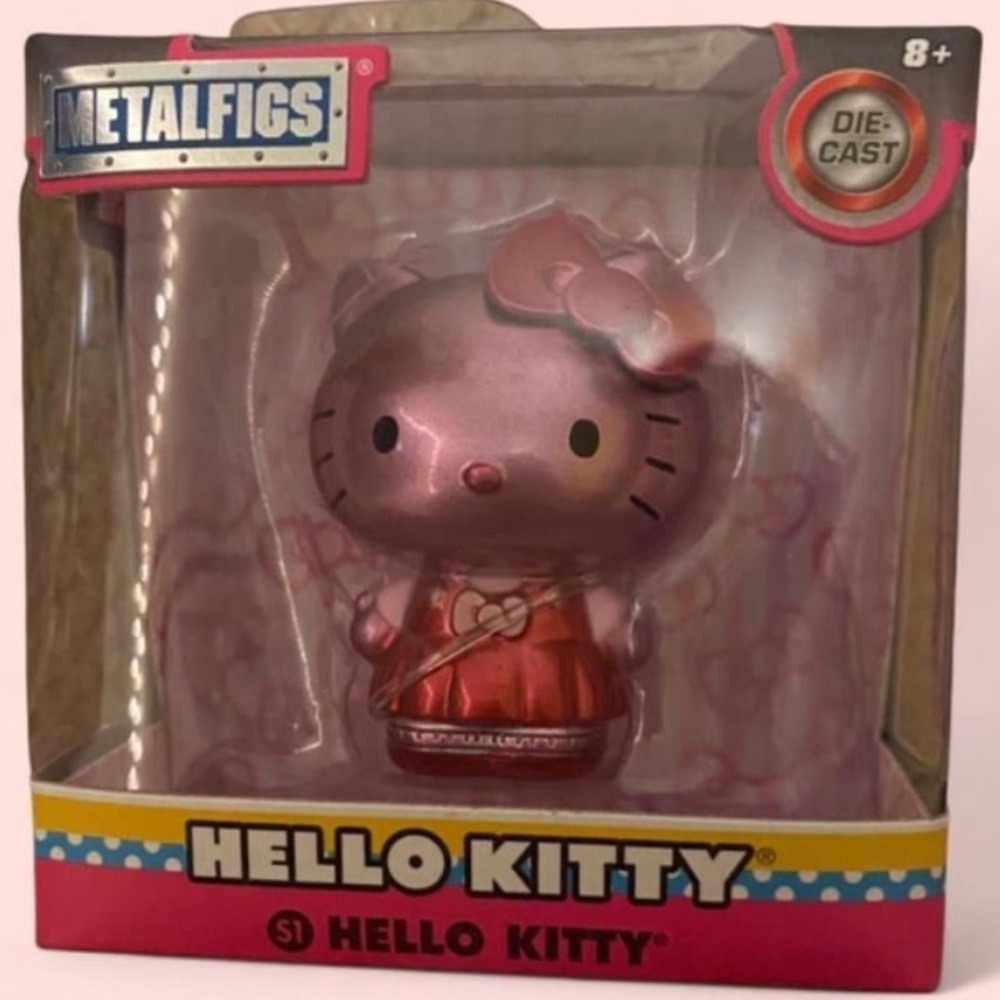 Hello Kitty Metalfigs Trio in Pink, Purple, and Red